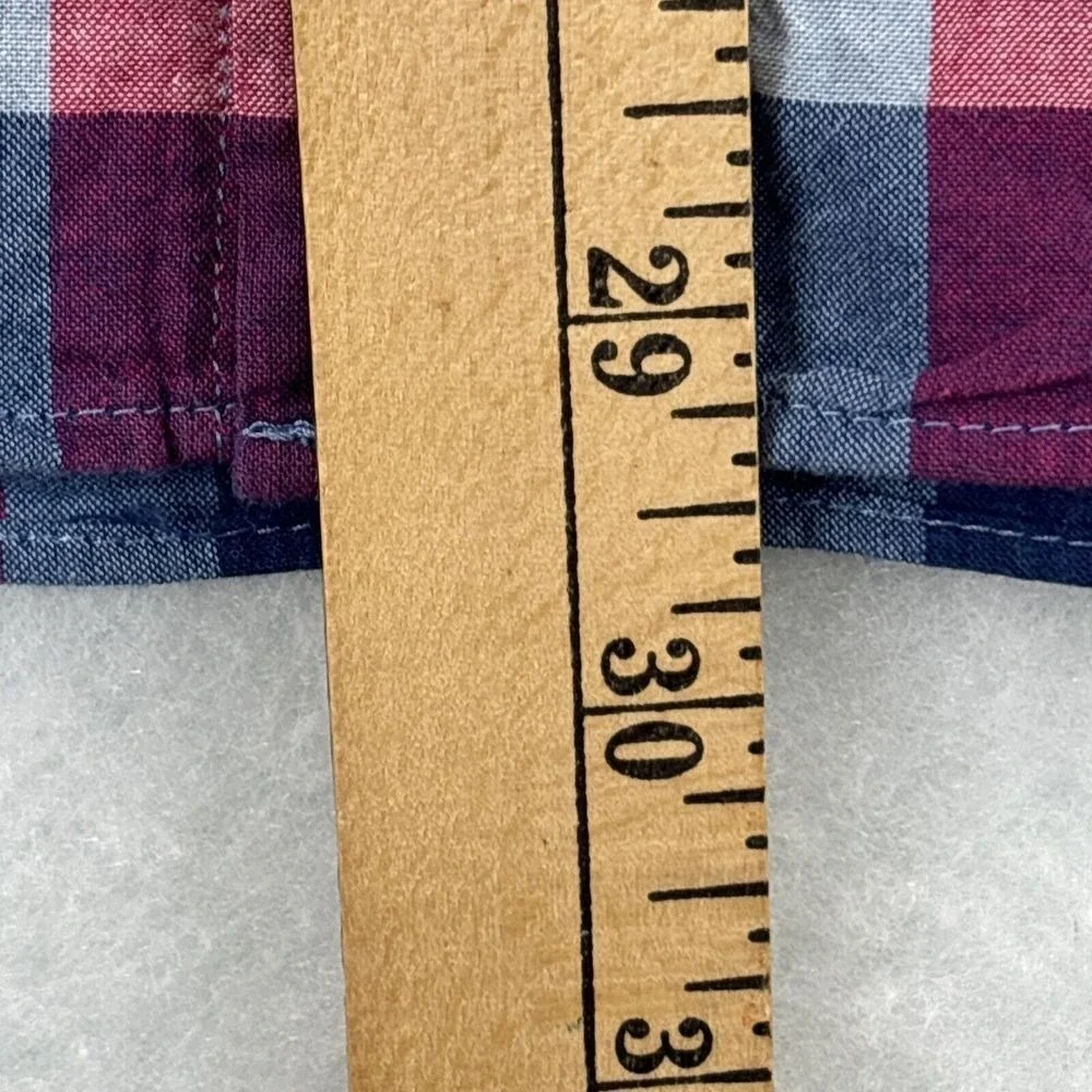J. Crew mens shirt Summer Plaid M‎ Button Down Long Sleeve Tartan Plaid Cotton